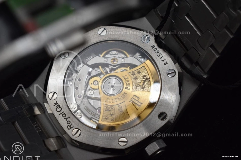 Royal Oak Gray Edition 1030 on 37mm Super SS Textured SS Bracelet Best SA3120 1:1 ZF Clone Dial 15450 MultiPurpose 0524